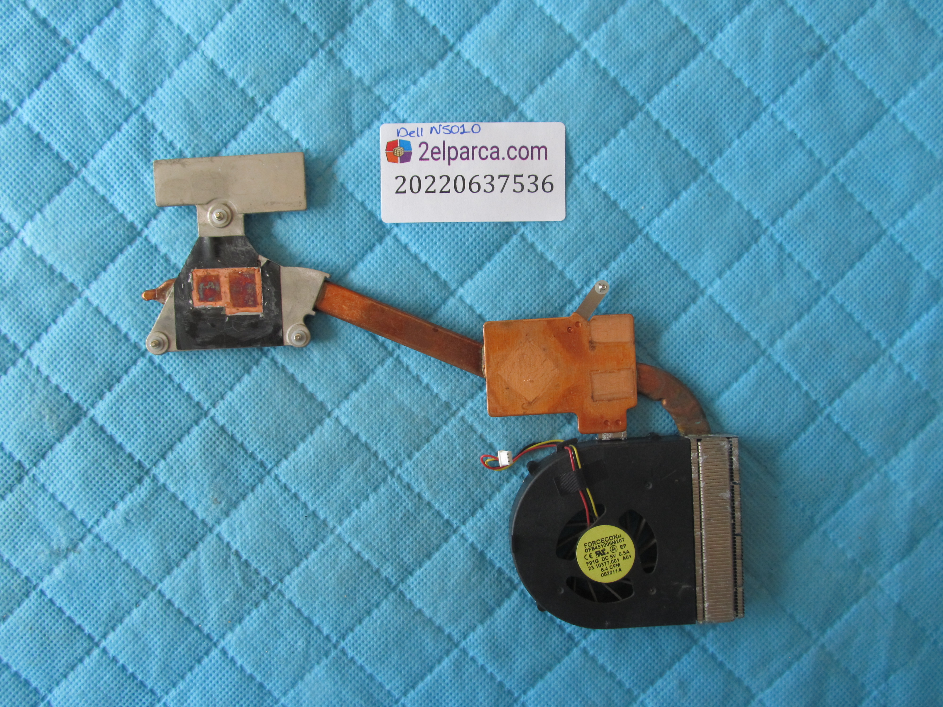 DELL Dell n5010 fan soğutucu bakir (heatsink) orjinal ürün küçük görsel 2
