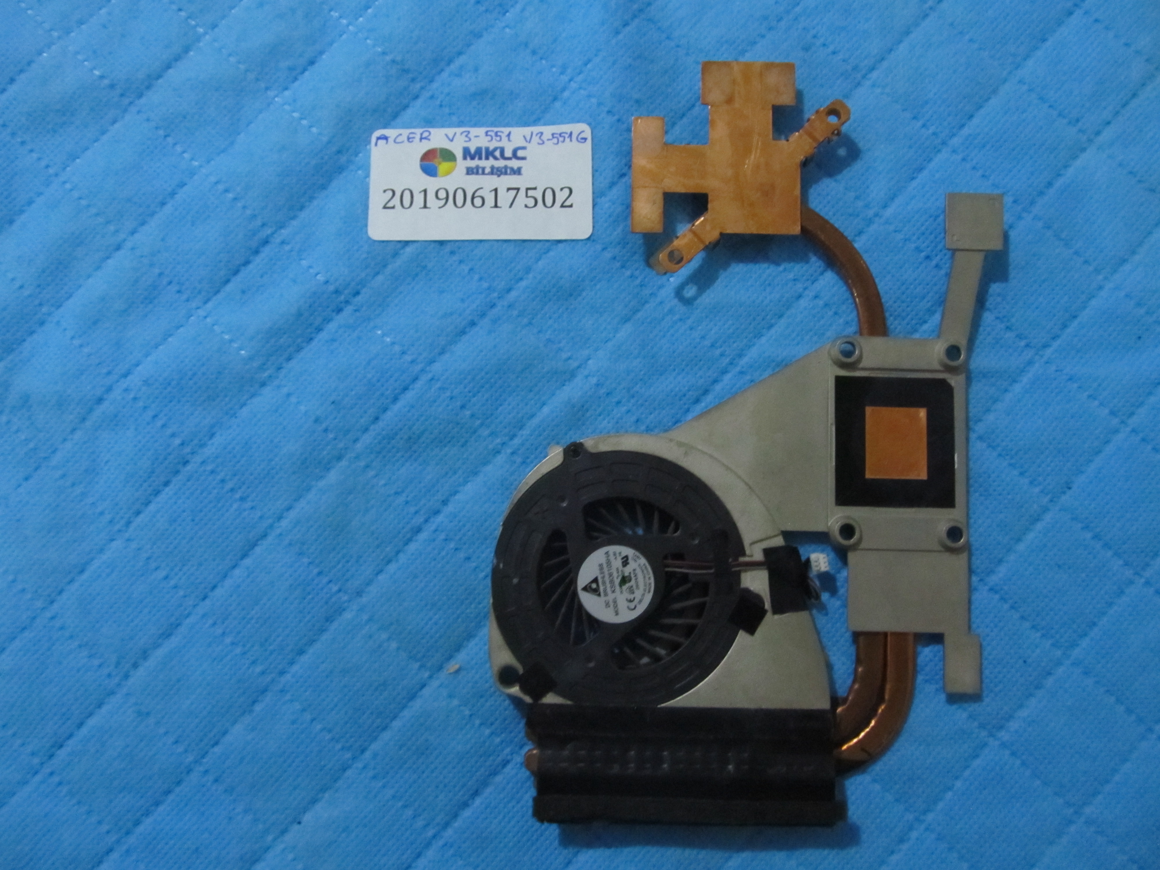 ACER Acer v3-551 v3-551g fan bakir soğutucu (heatsink) küçük görsel 2
