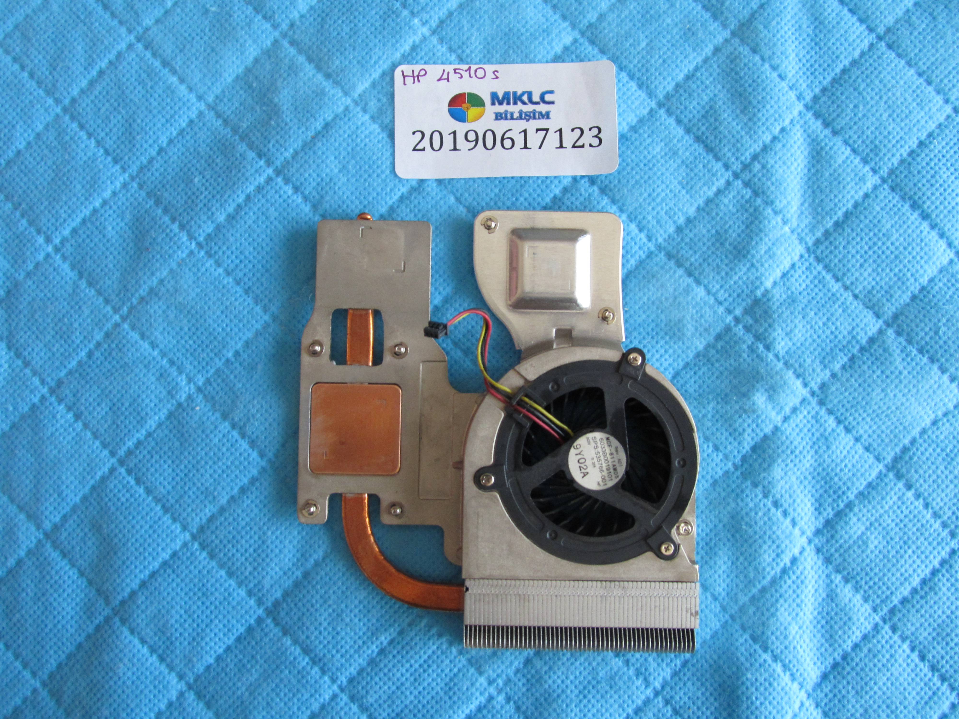 HP Hp probook 4510s fan bakir soğutucu (heatsink) küçük görsel 2