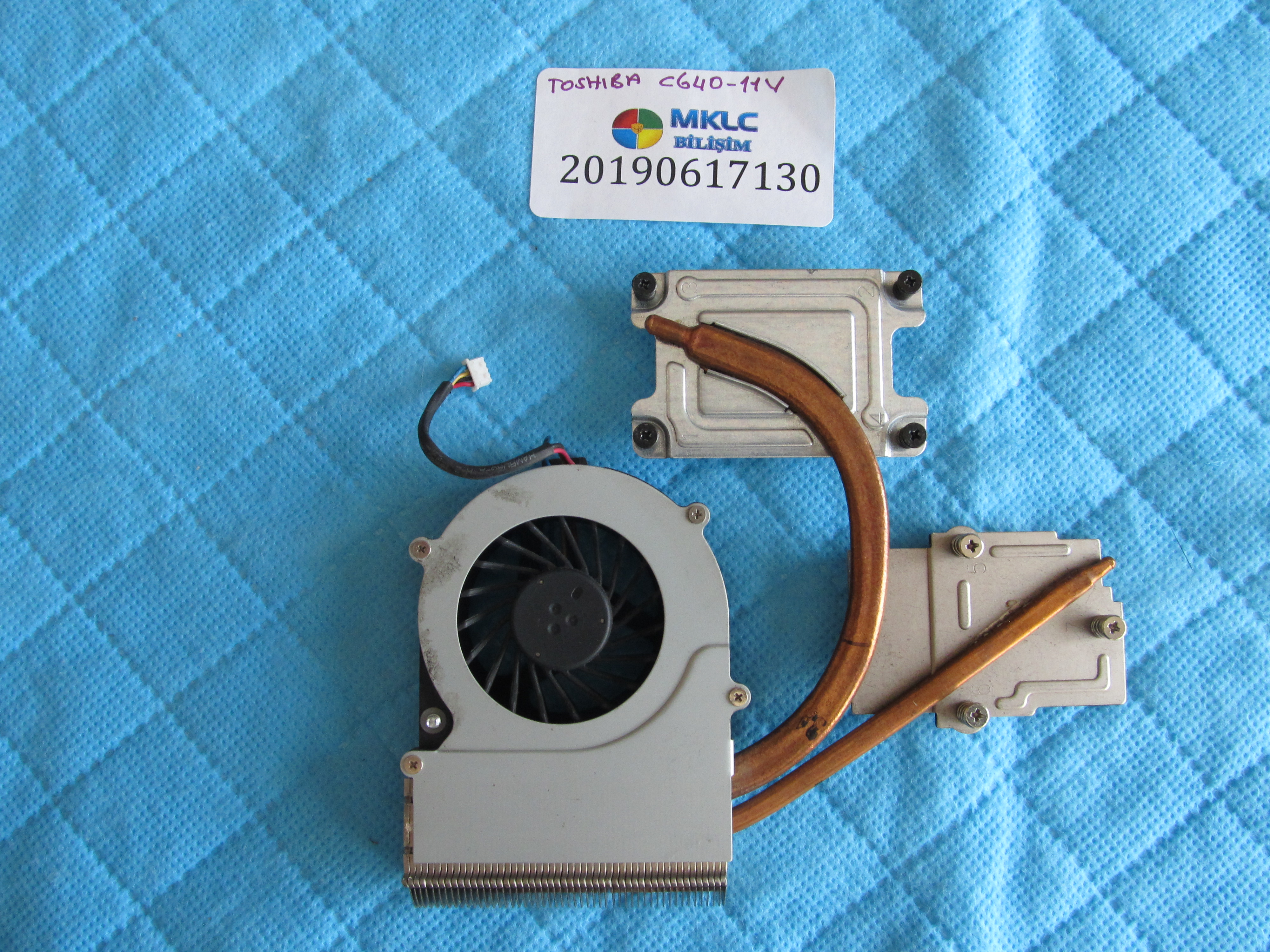 TOSHİBA Toshiba c640-11v fan bakir soğutucu (heatsink) orjinal ürün küçük görsel 2