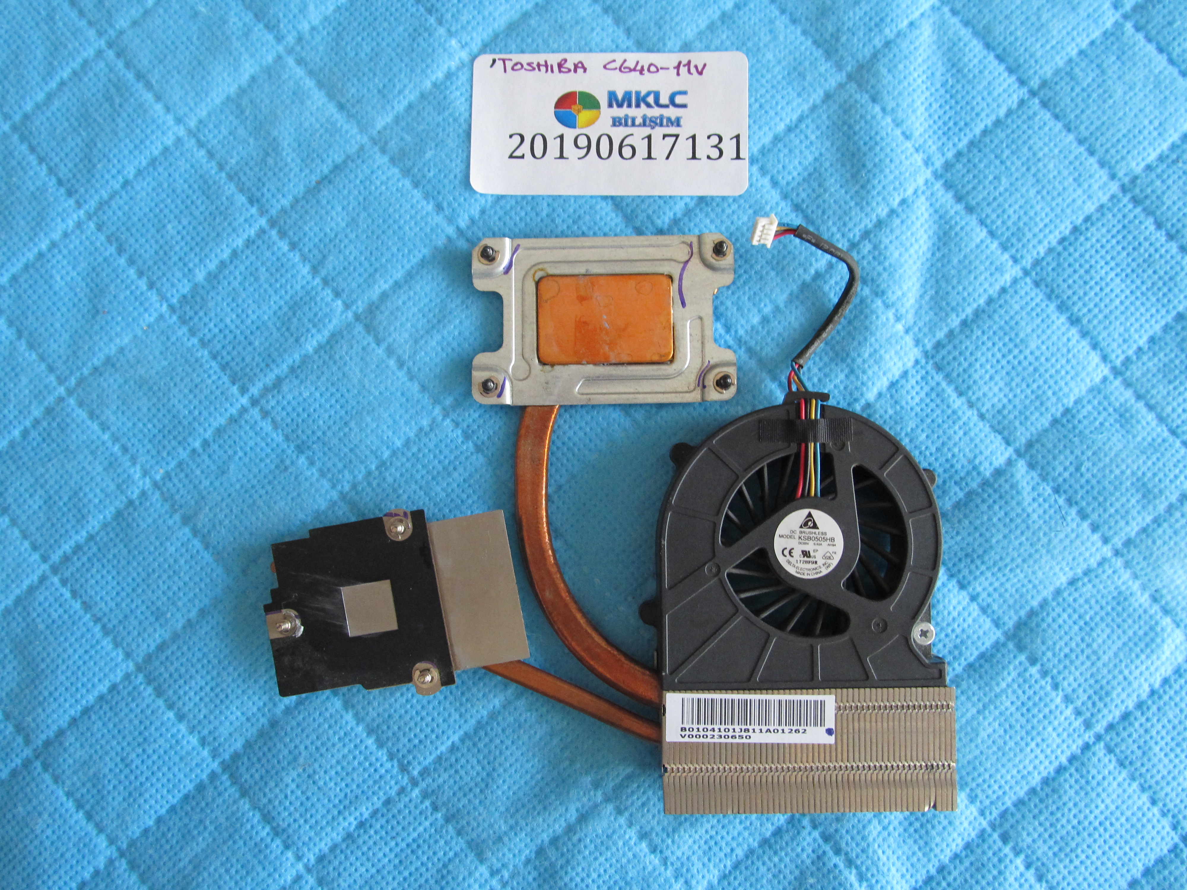 TOSHİBA Toshiba c640-11v fan bakir soğutucu (heatsink) orjinal ürün küçük görsel 2