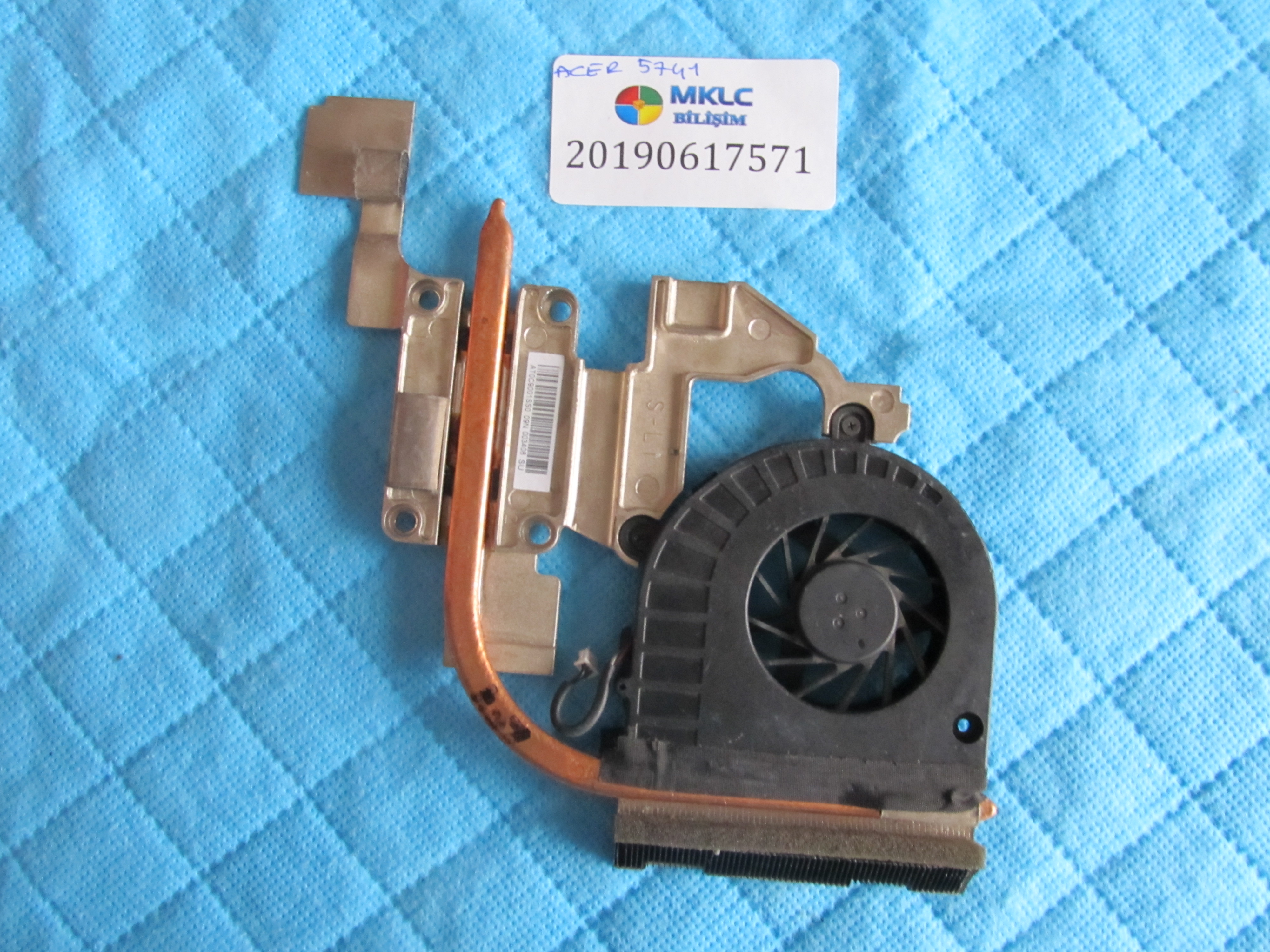 Acer 5741 fan bakir soğutucu (heatsink) orjinal ürün