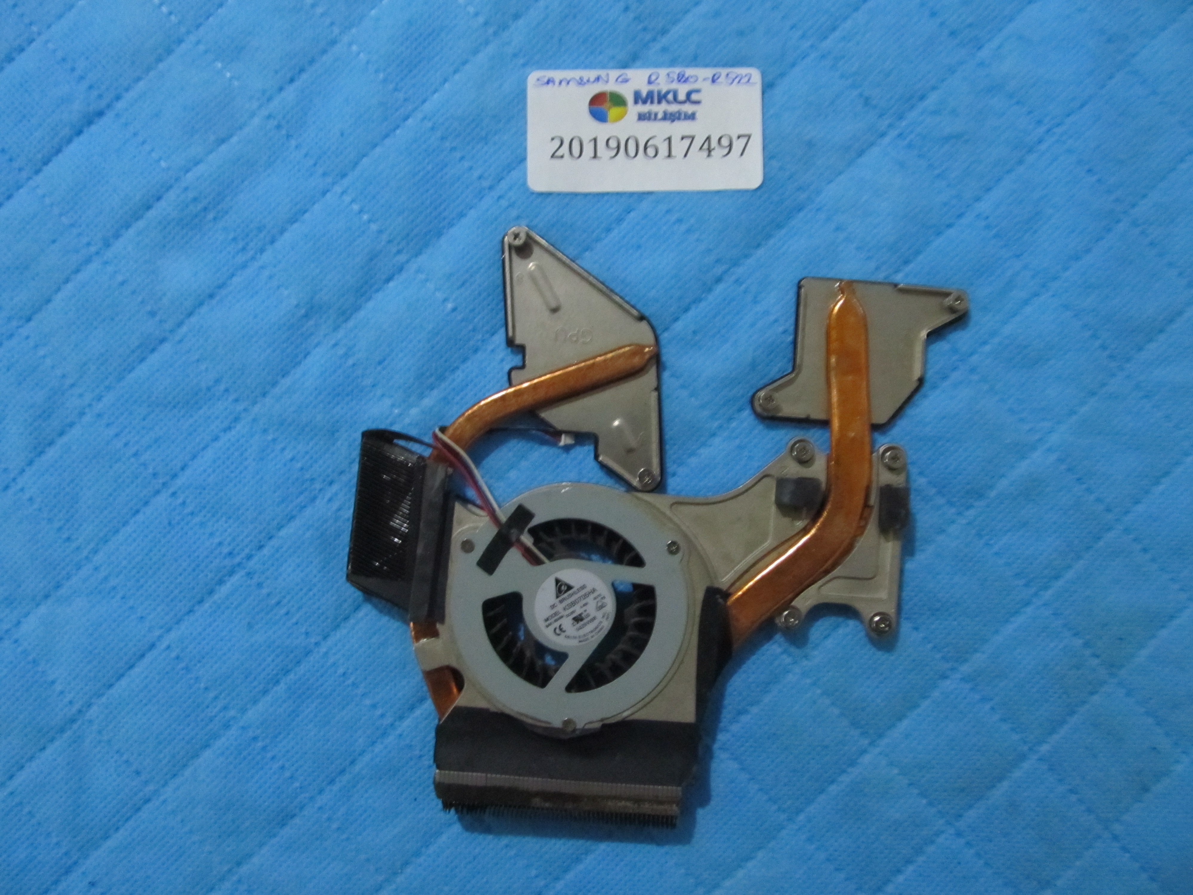 Samsung r520-r522 fan bakir soğutucu (heatsink) orjinal ürün