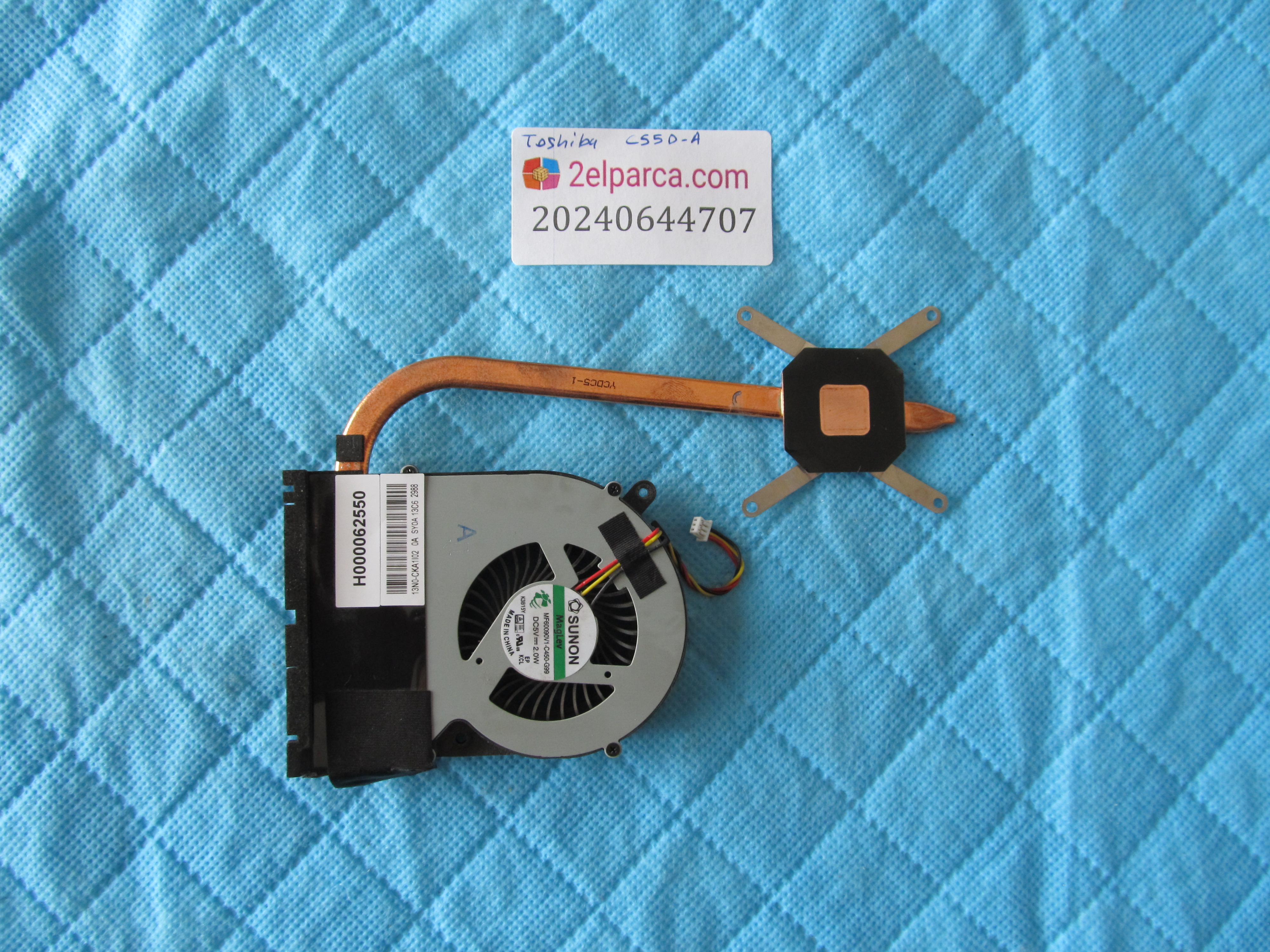TOSHİBA Toshiba c55d-a fan soğutucu bakir (heatsink) orjinal ürün (amd) küçük görsel 2
