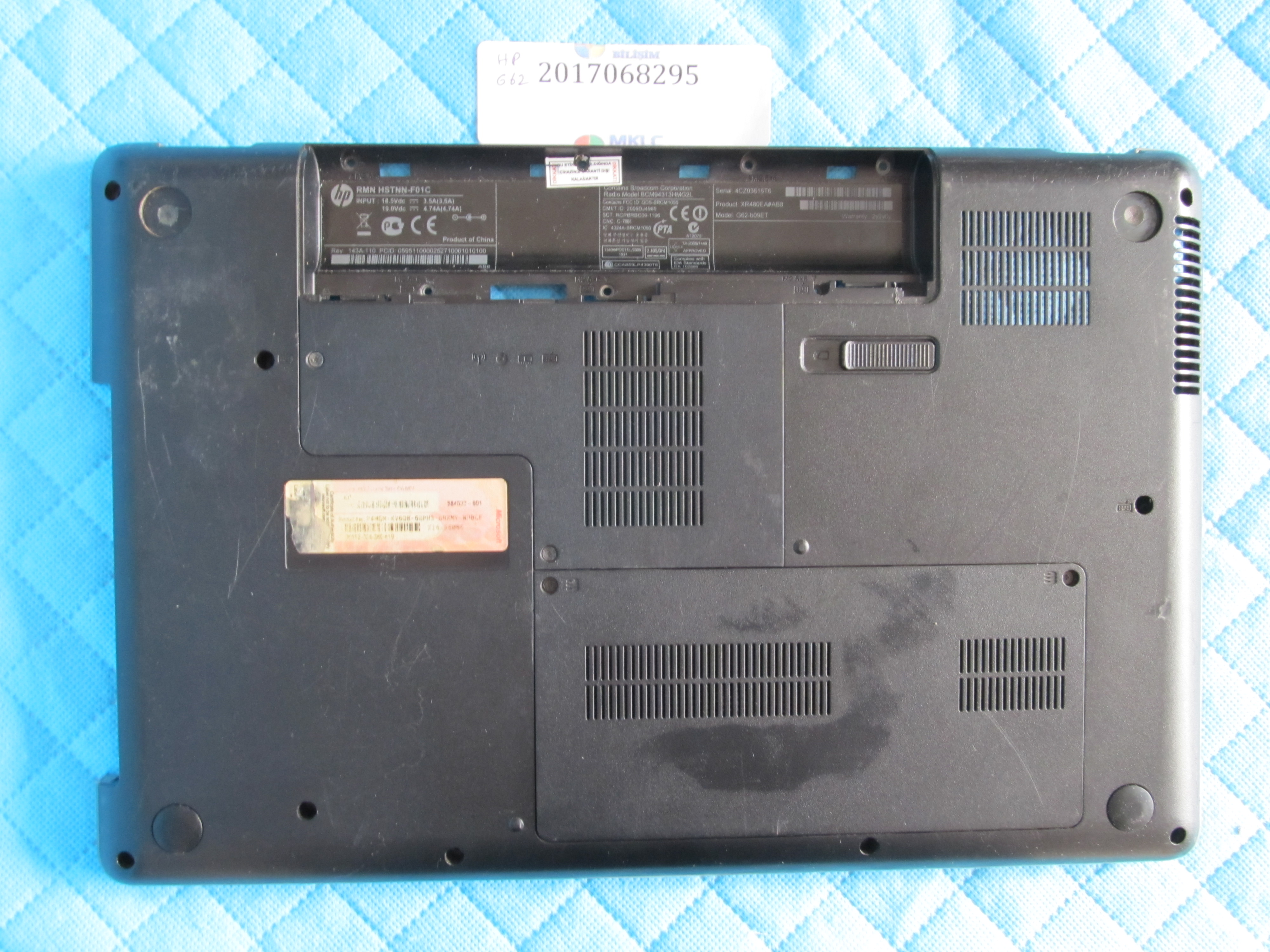Hp g62 alt kasa orjinal ürün