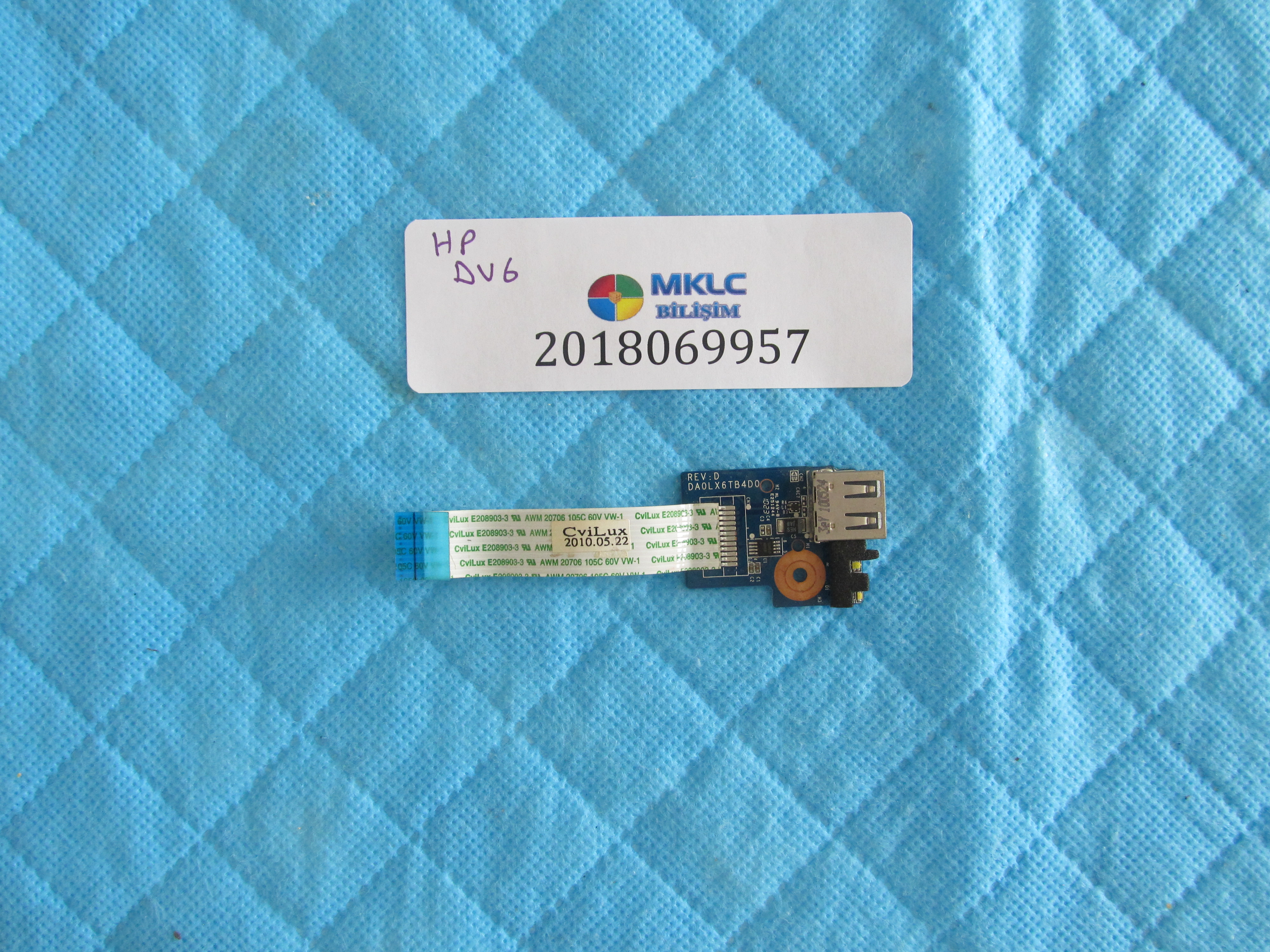Hp dv6-3000 usb port flex orjinal ürün