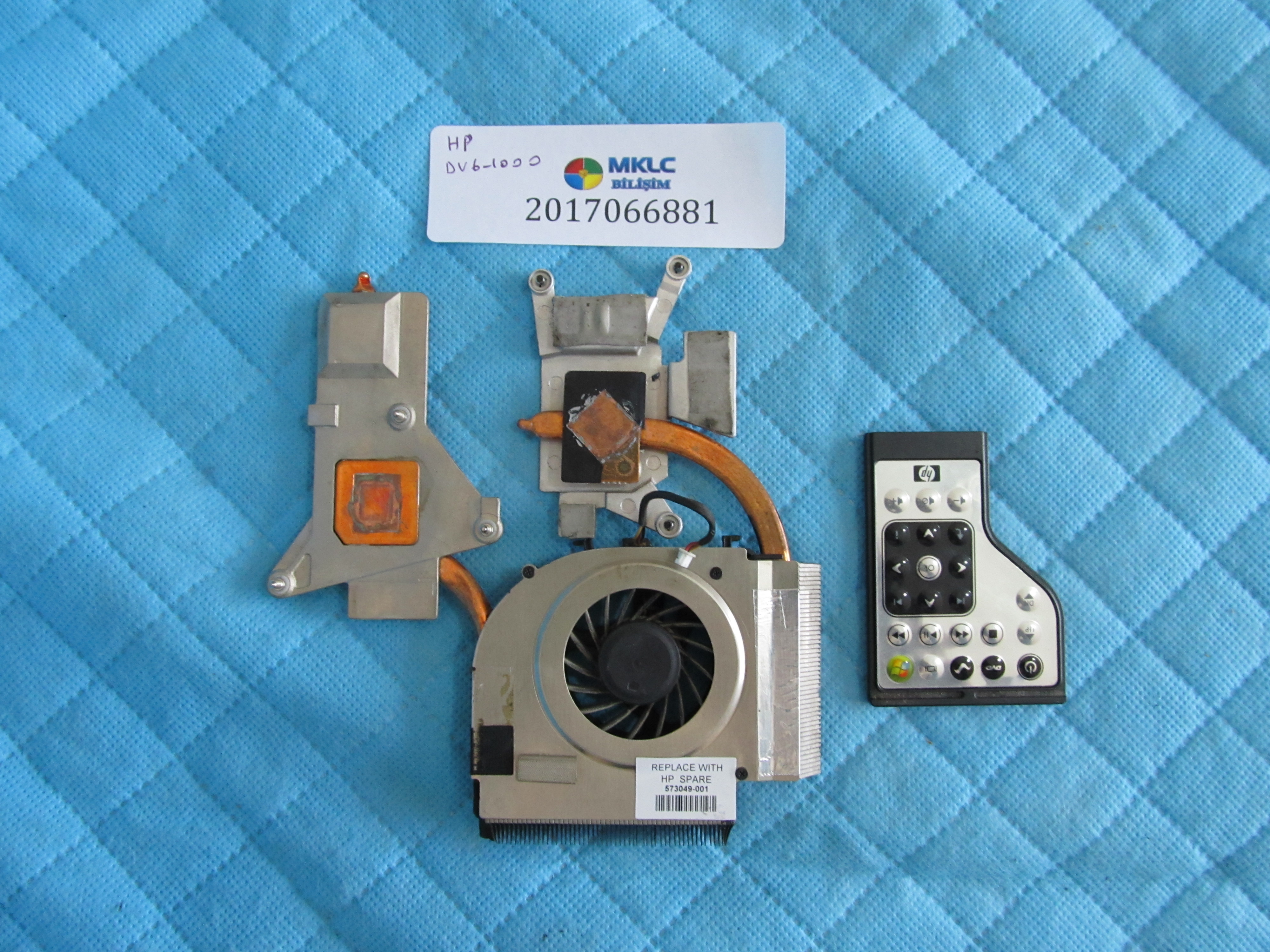 Hp dv6-1000 fan bakir soğutucu (heatsink) orjinal ürün