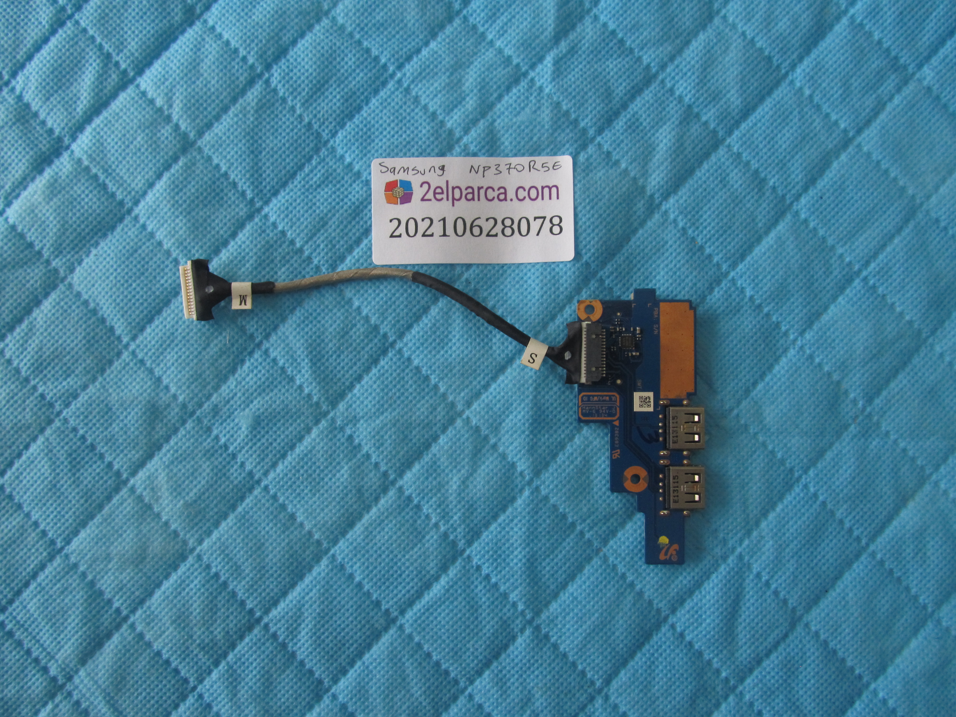 SAMSUNG Samsung np370r5e usb ve kart okuyucu board kablo küçük görsel 2