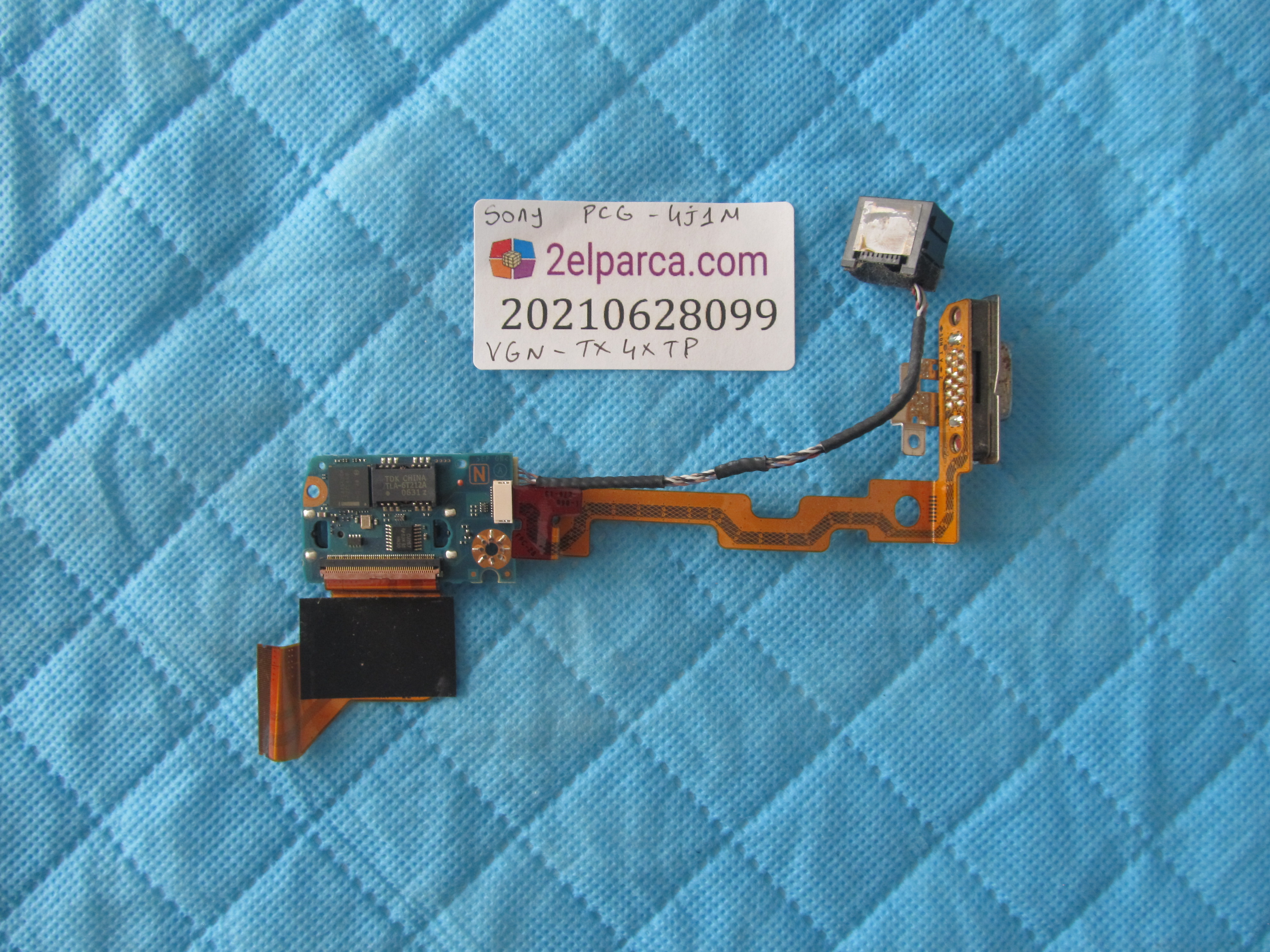 SONY Sony pcg-4j1m vgn-tx4xtp vga board flex küçük görsel 2