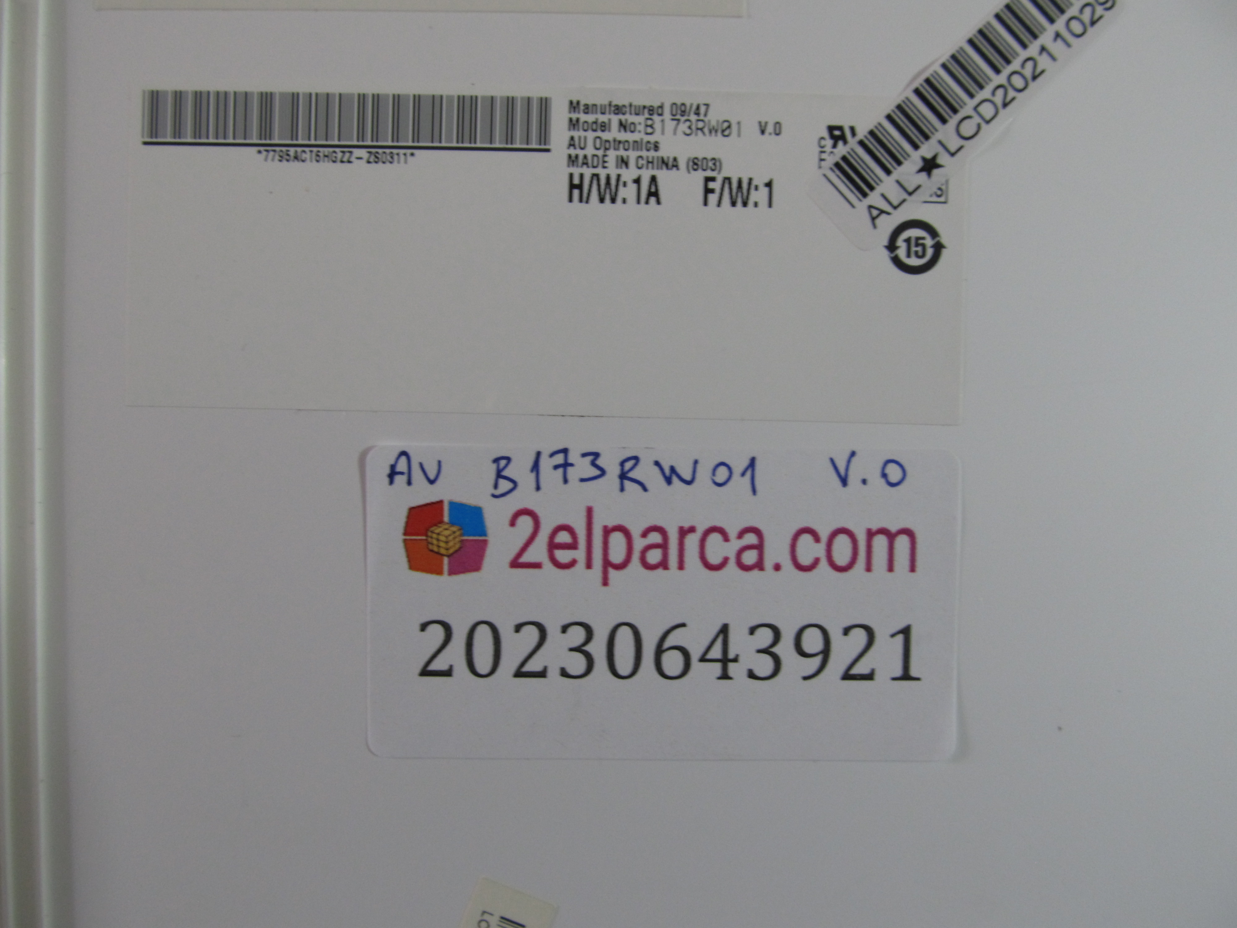 AU OPTRONICS B173rw01 v.0 17.3 1600x900 40pin sifir ekran küçük görsel 2