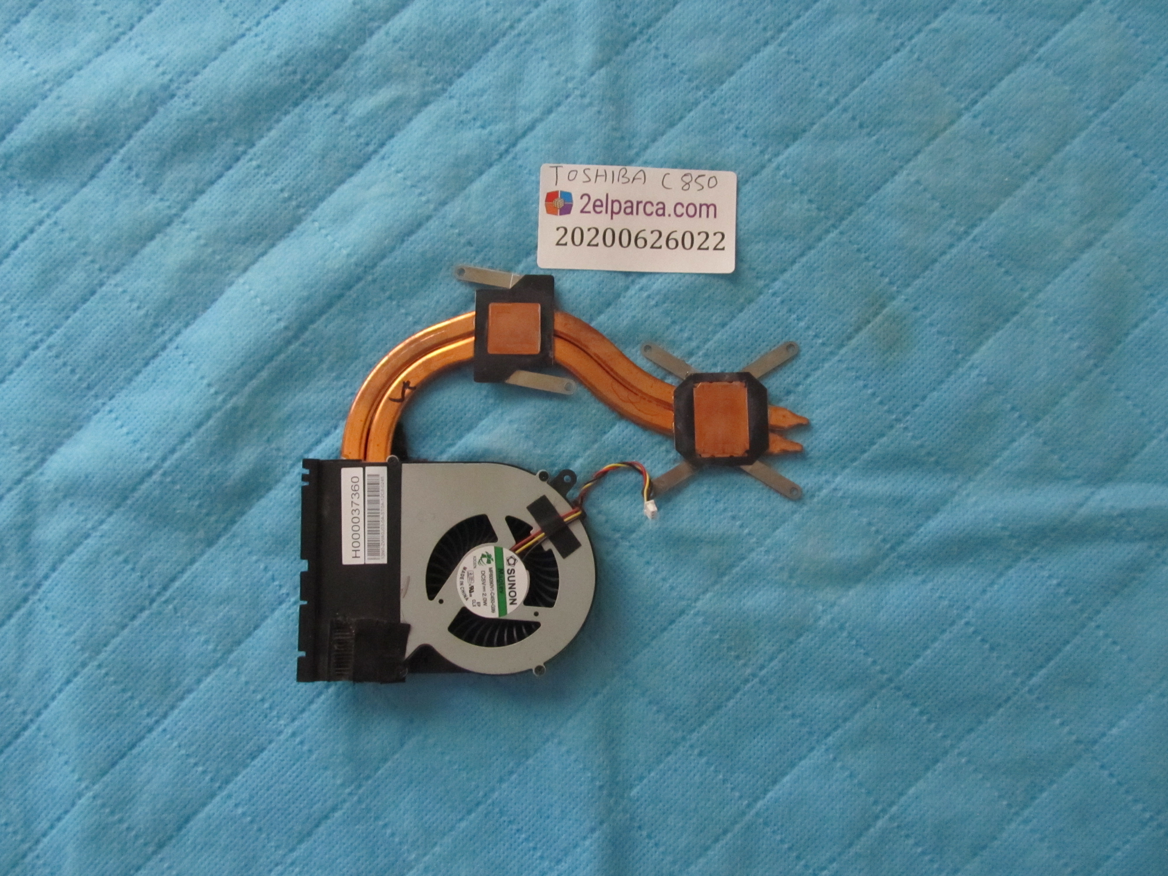 TOSHİBA Toshiba c850 fan bakir soğutucu (heatsink) küçük görsel 2