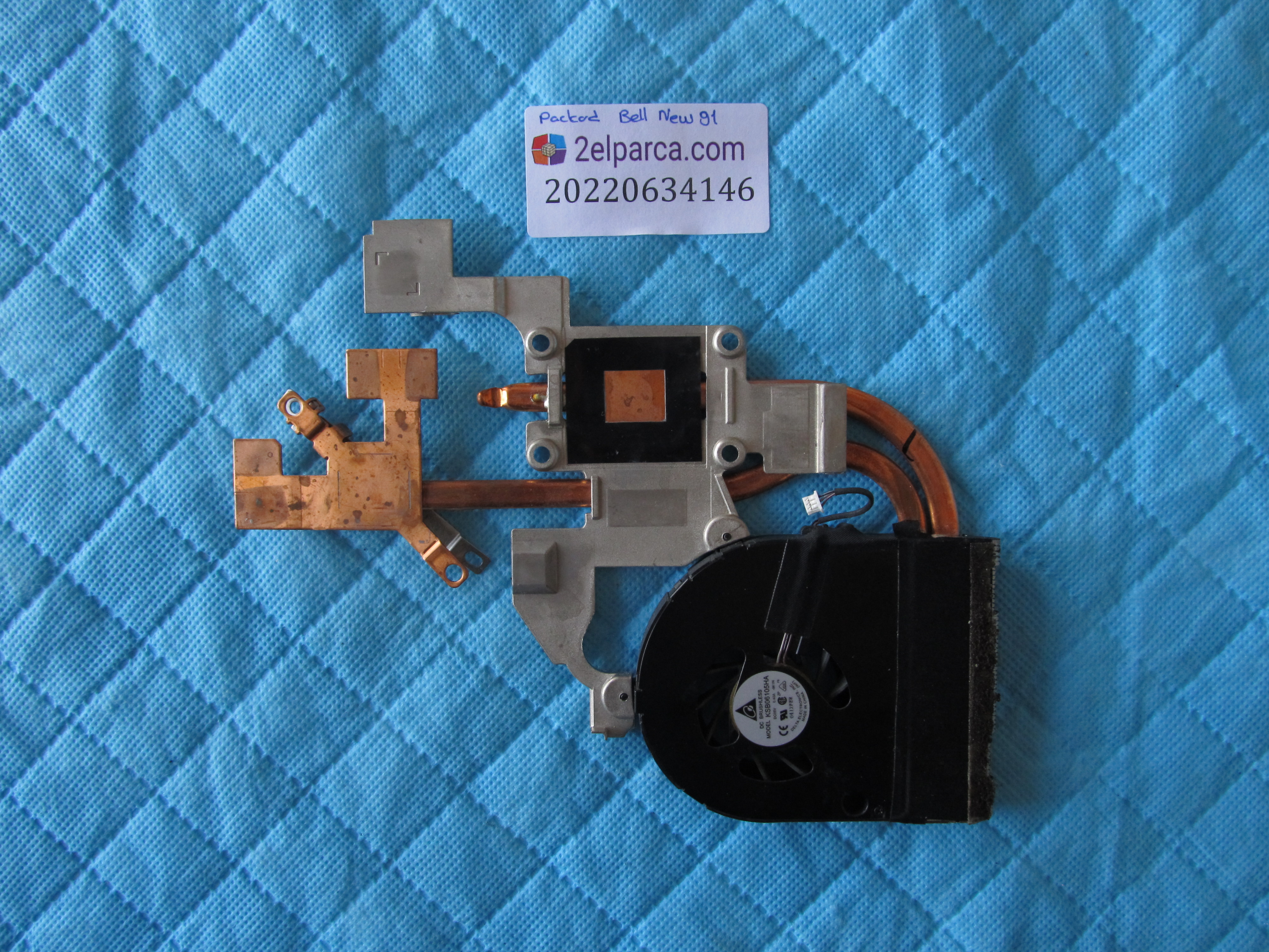 PACKARD BELL Packard bell new91 fan bakir soğutucu (heatsink) orjinal ürün küçük görsel 2
