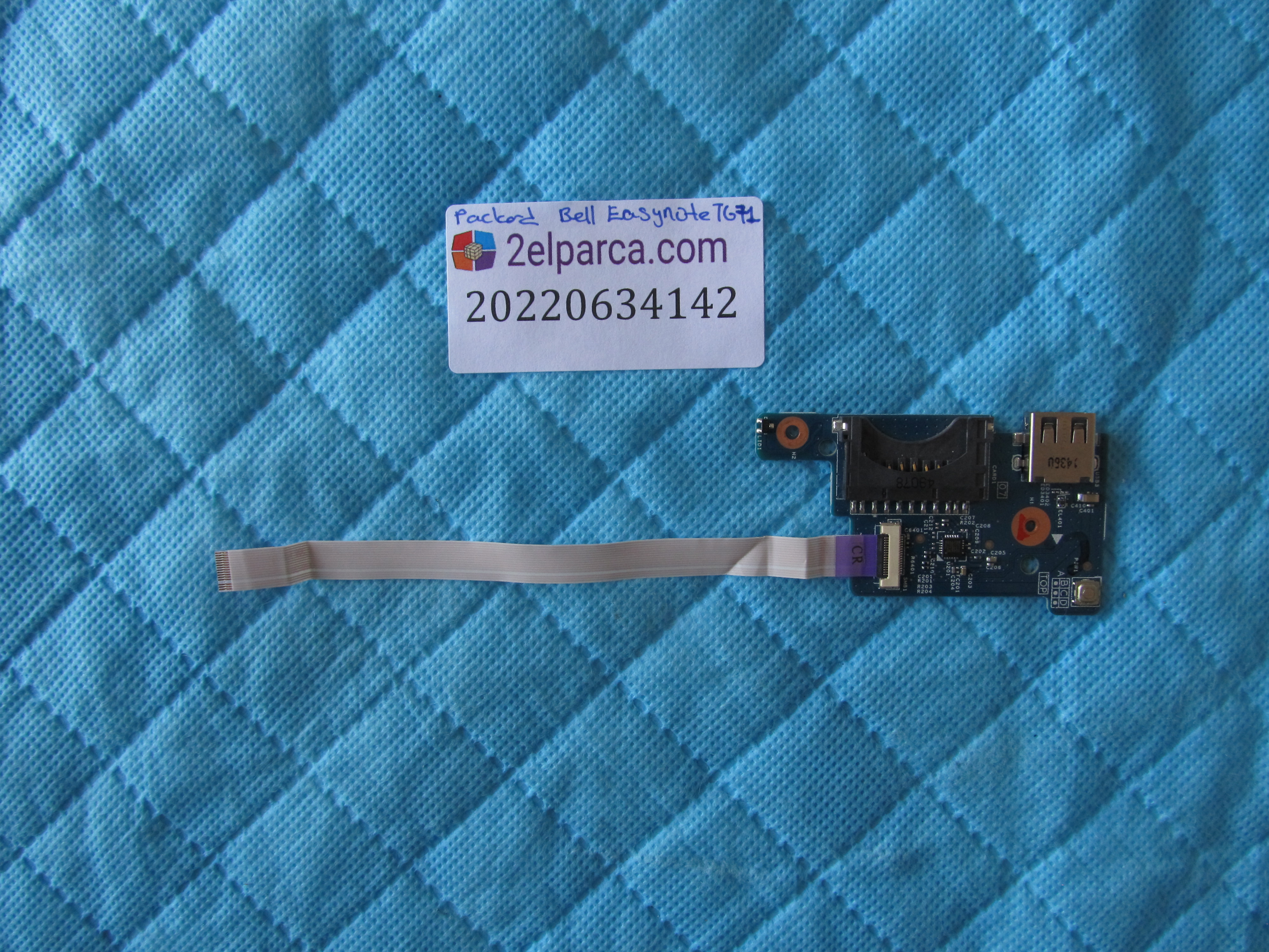 PACKARD BELL Packard bell easynote tg71 usb kart tetik flex dahil orjinal ürün küçük görsel 2