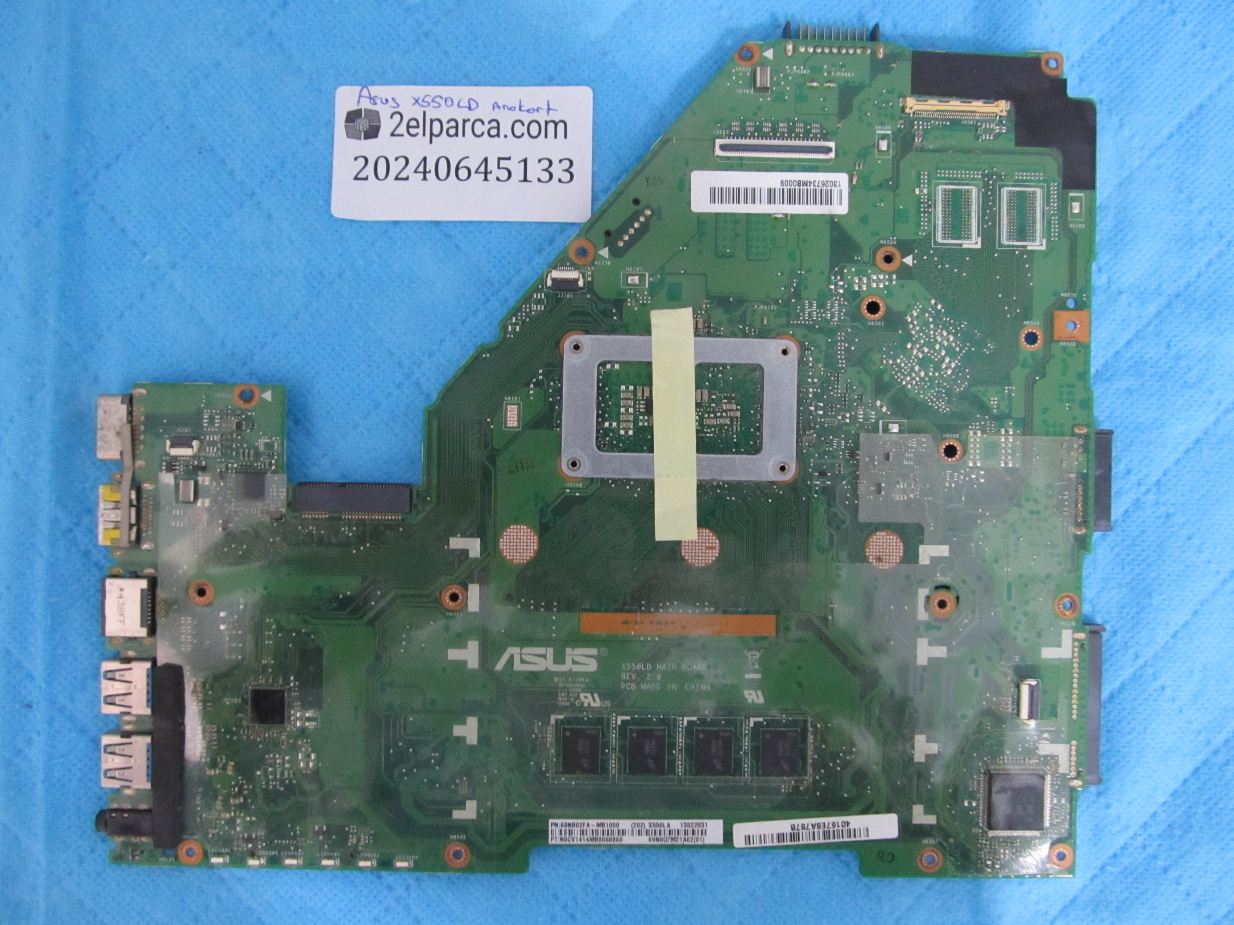 ASUS ASUS X550L ONBOARD ANAKART ORJİNAL ÜRÜN küçük görsel 2