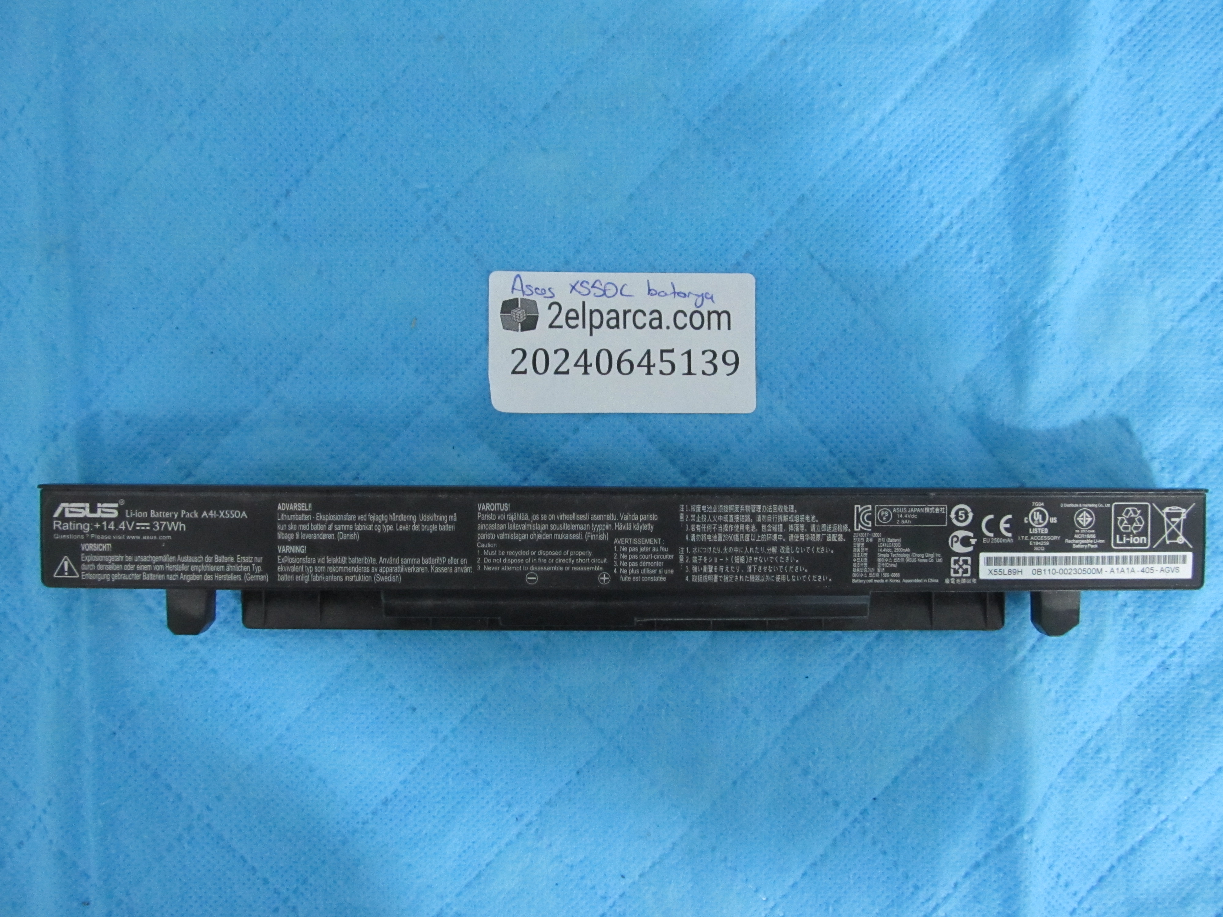 ASUS ASUS X550L 2 SAAT ŞARJ SÜRESİ ORJİNAL BATARYA küçük görsel 2