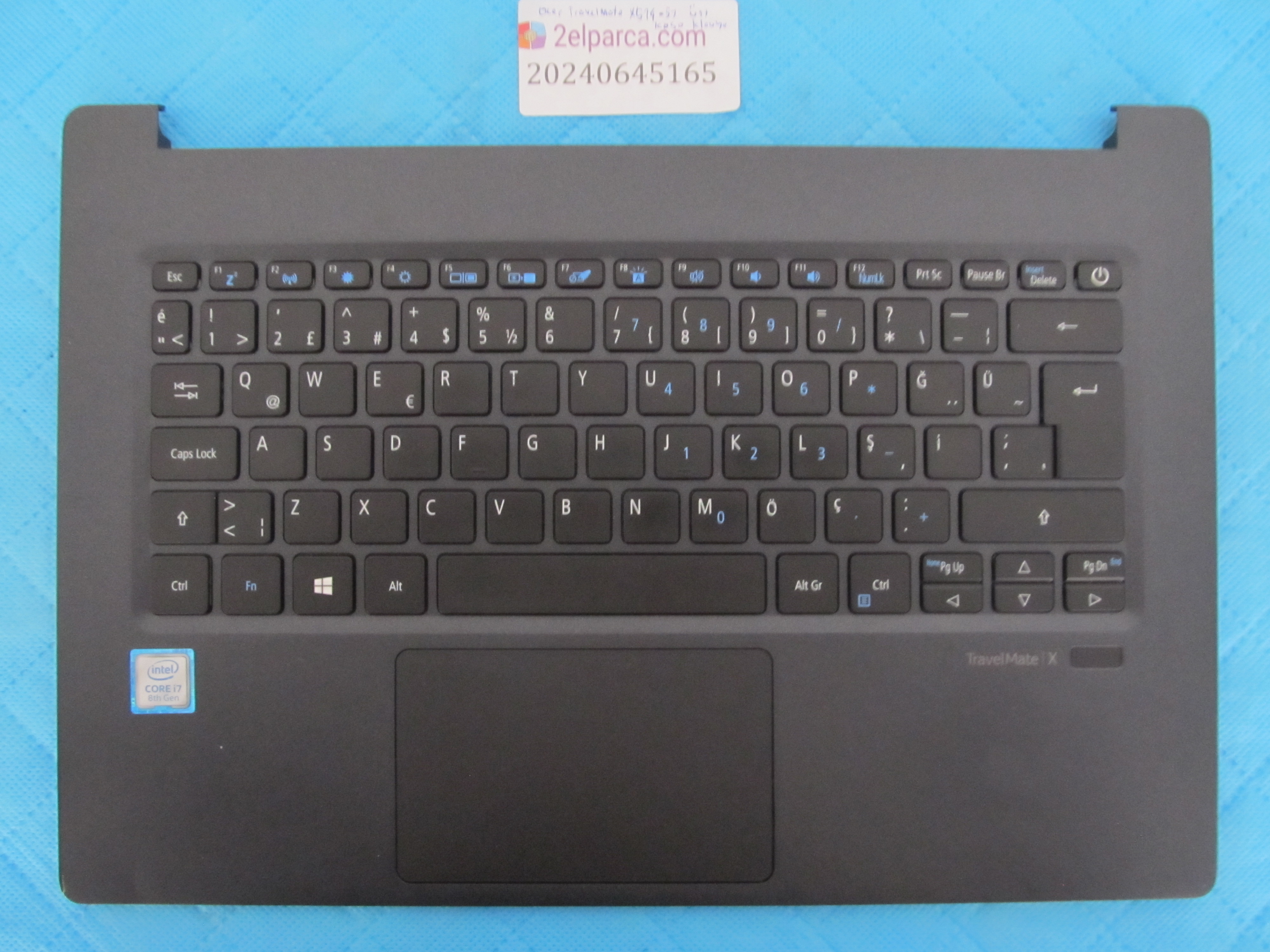 ACER ACER TRAVELMATE X514-51 ÜST KASA IŞIKLI KLAVYE TOUCHPAD SAĞLAM ORJİNAL ÜRÜN küçük görsel 2