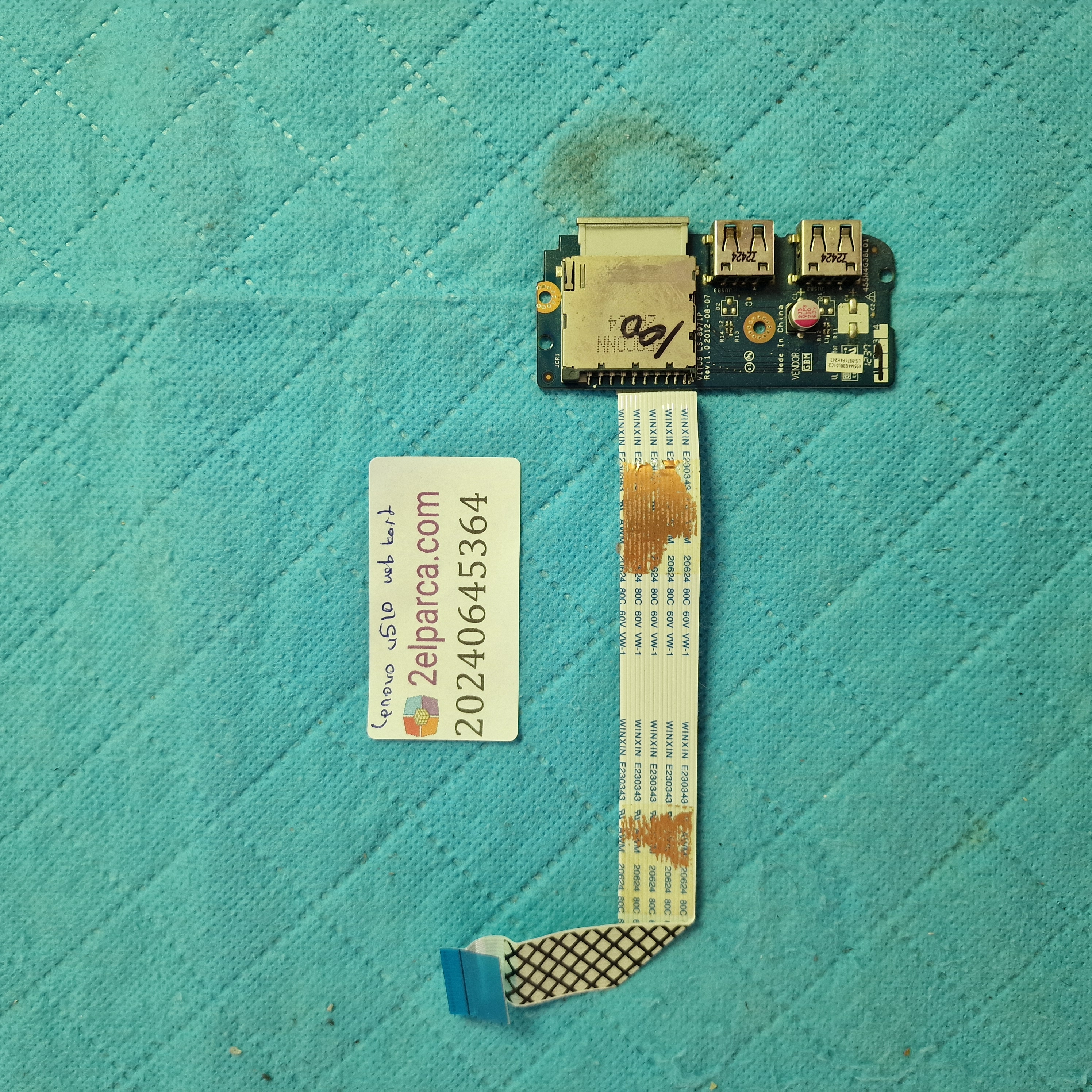 LENOVO Lenovo u510 Usb kart flex orjinal ürün küçük görsel 2