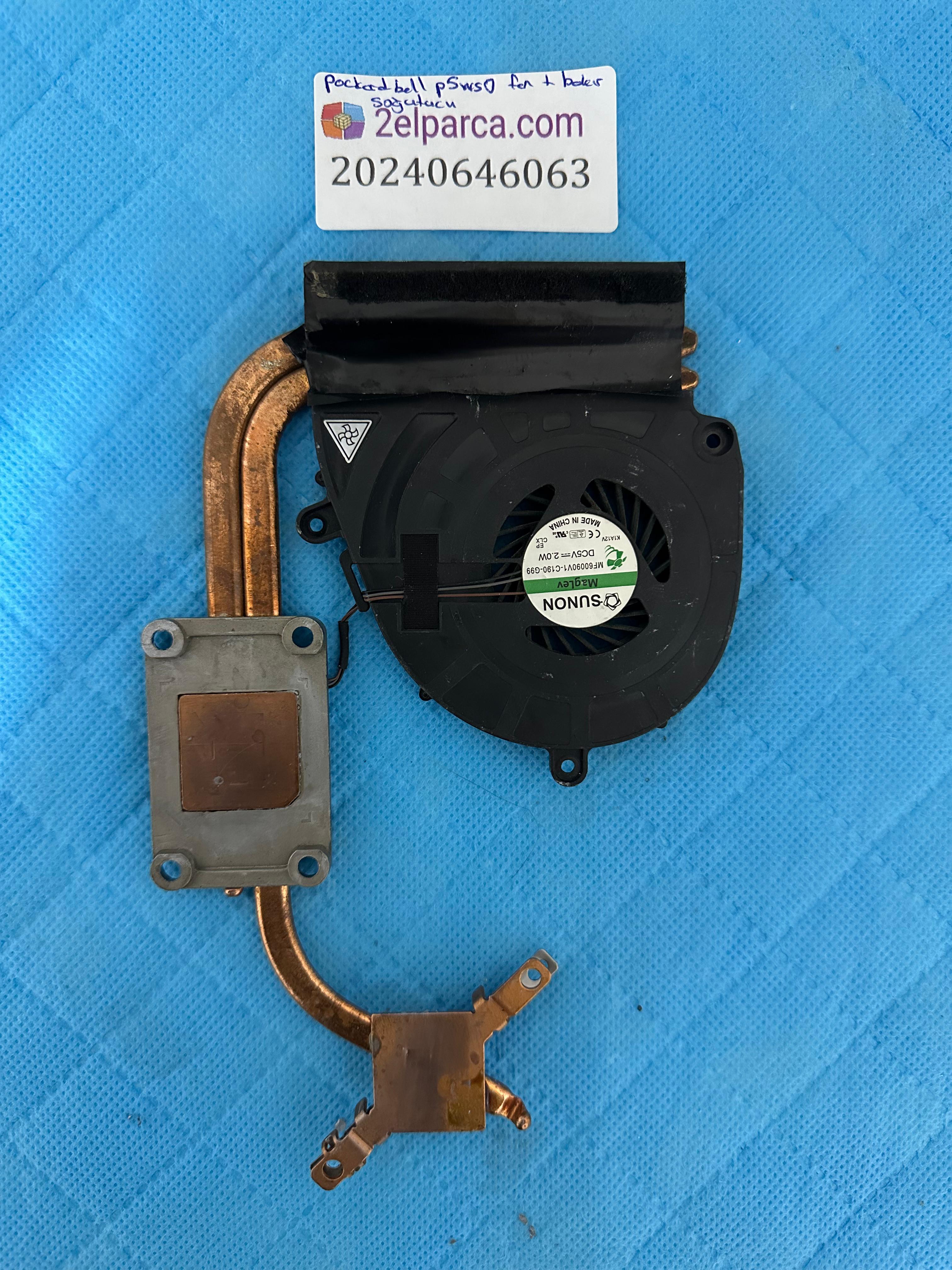PACKARD BELL Packard Bell P5WS0 Fan Bakır Soğutucu (heatsink) orjinal ürün küçük görsel 2