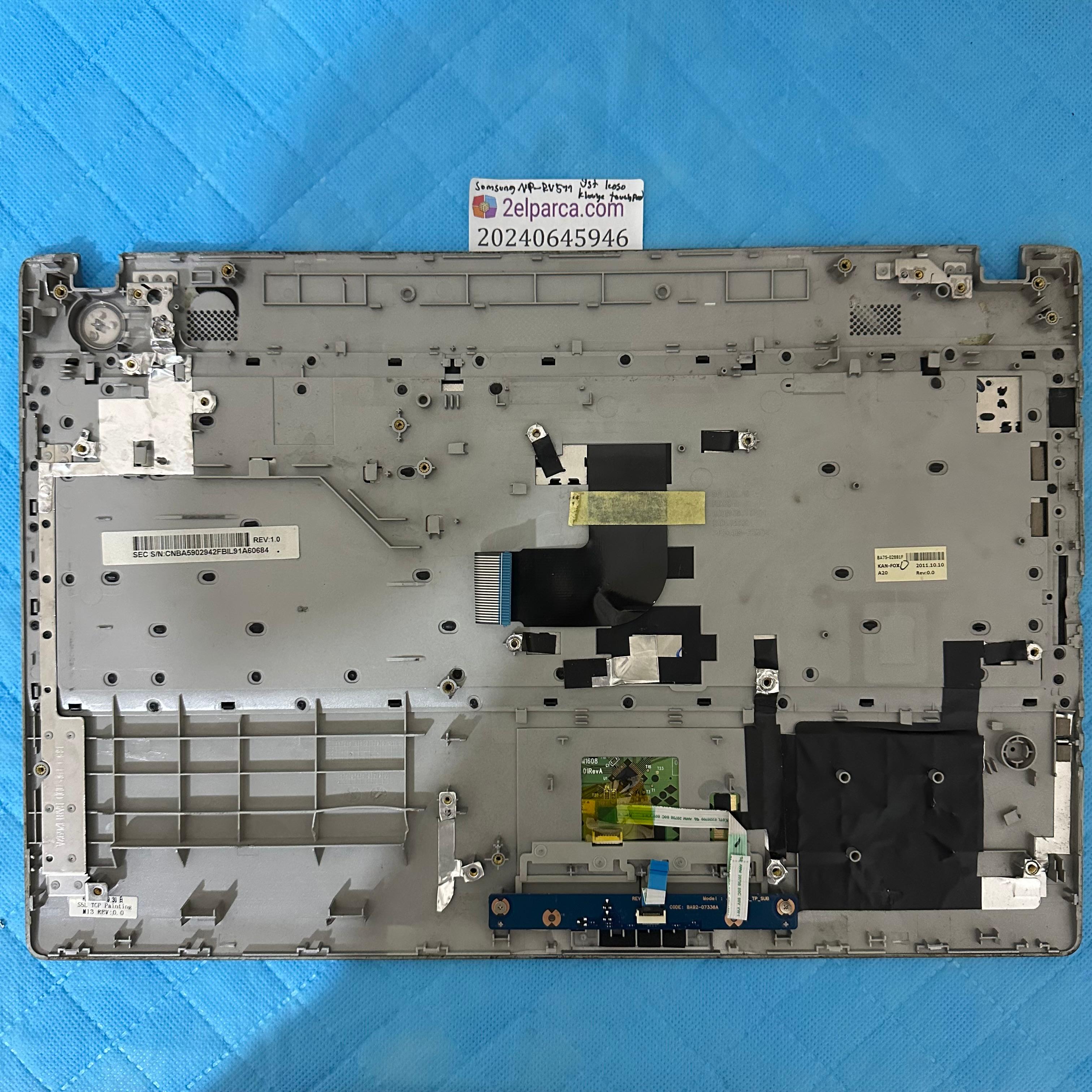 SAMSUNG Samsung Np-Rv511 üst kasa klavye touchpad dahil orjinal ürün küçük görsel 2