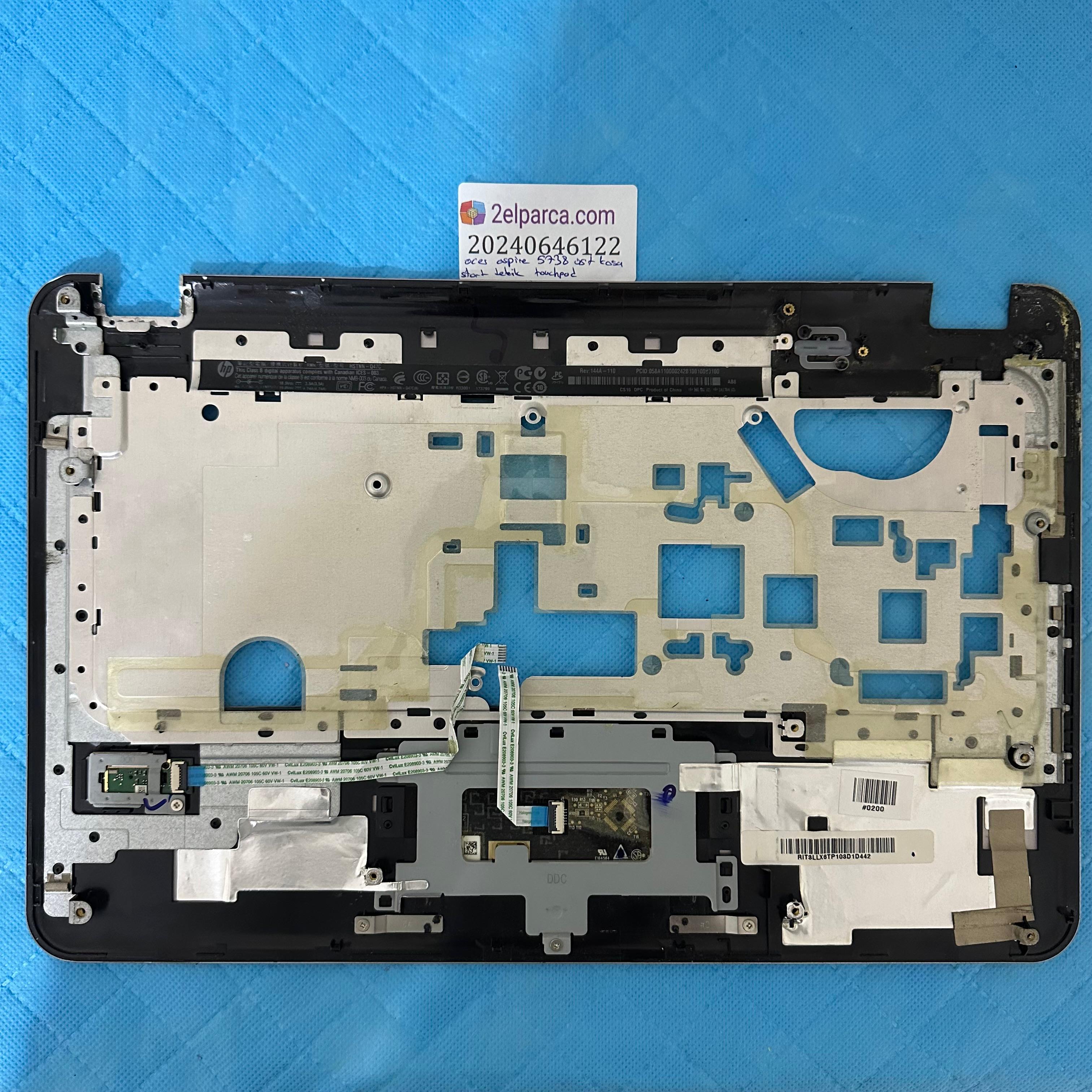 ACER Acer Aspire 5738 üst kasa start tetik touchpad dahil orjinal ürün küçük görsel 2